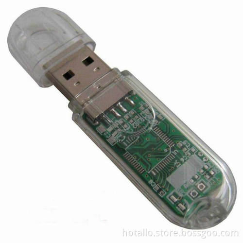 Transparent USB Disk Pen Drive with Customed Memory